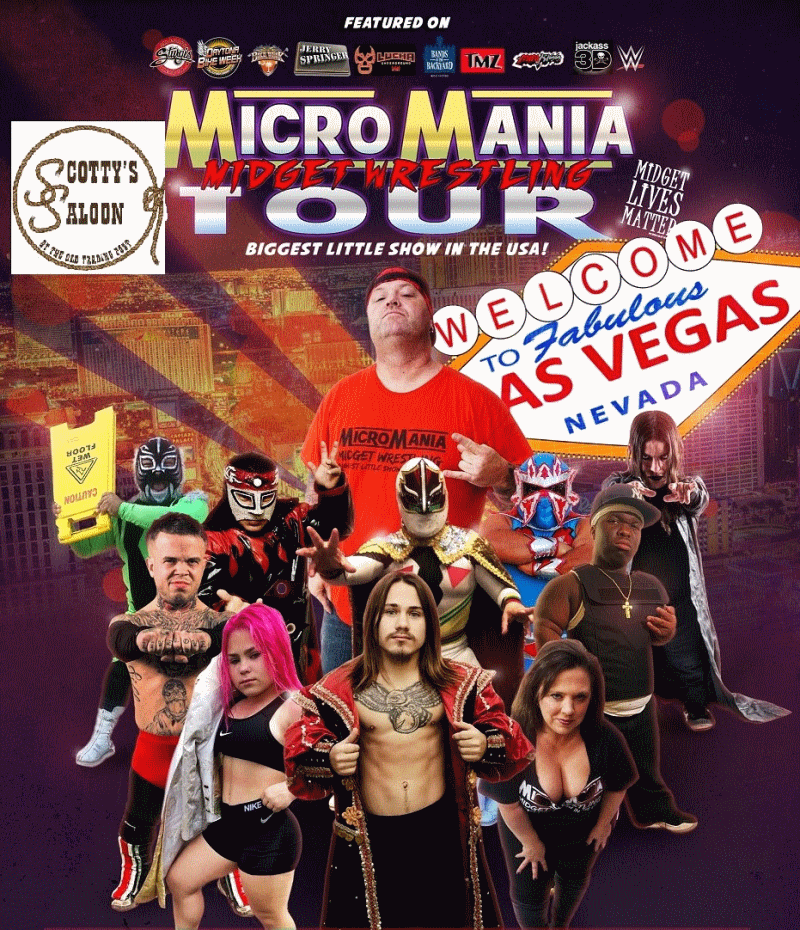 Micro Mania Midget Wrestling Scotty's Saloon Outhouse Tickets
